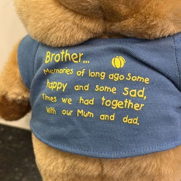 Canterbury Teddy Bear Plush Stuffed Animal 10" Tall with blue shirt. NWT - Picture 3 of 11